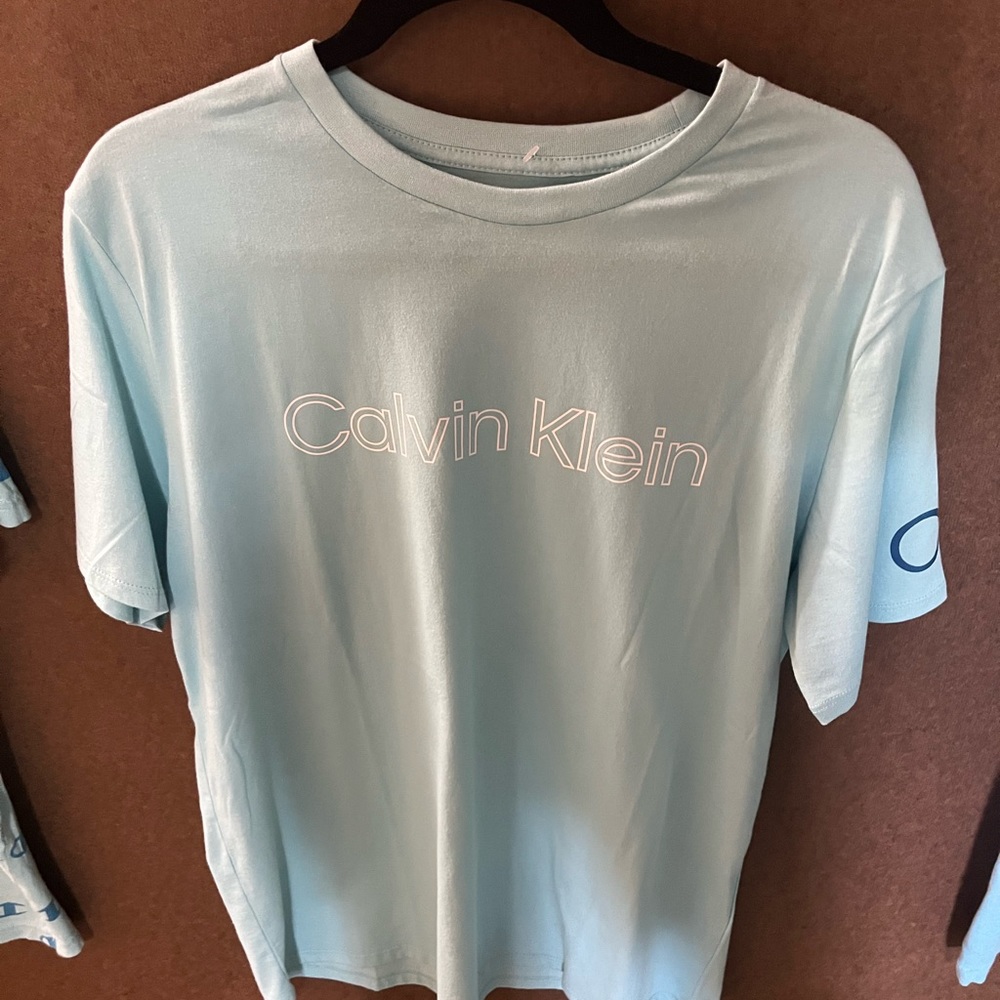 Light blue top